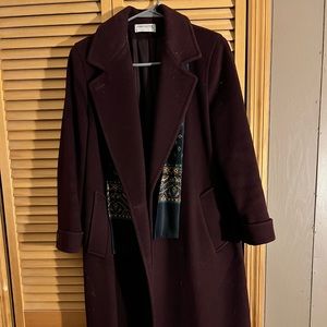 Womens long wool coat.